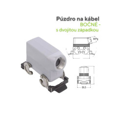 Púzdro na kábel pre konektor HDC BMx27 – odolné krytie pre priemyselné aplikácie