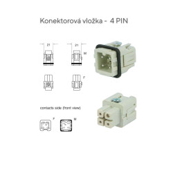 Konektorová vložka SR – spoľahlivé elektrické pripojenie pre priemyselné aplikácie